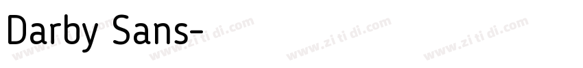 Darby Sans字体转换